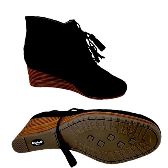 Dr Scholls Women Dakota Wedge Boot Black Size 7.5 M - Picture 9 of 9